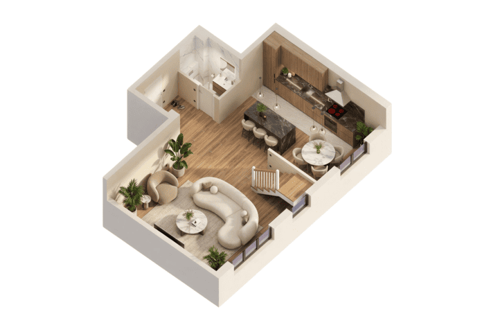 3D skica stana 1