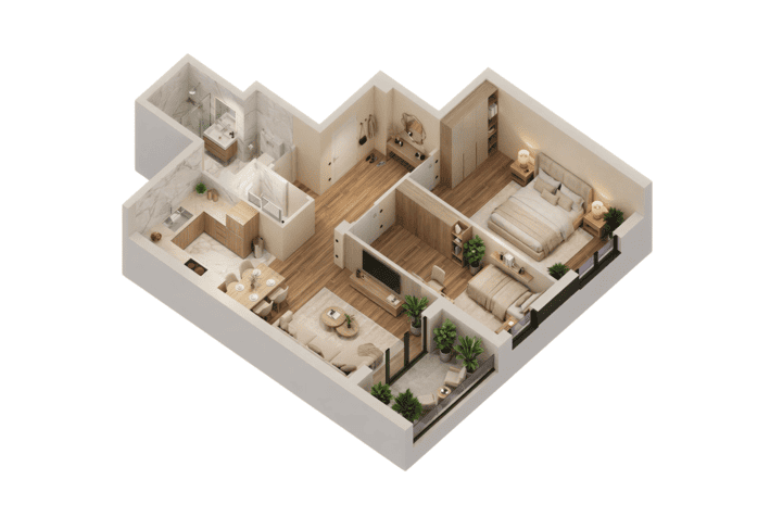 3D skica stana 5
